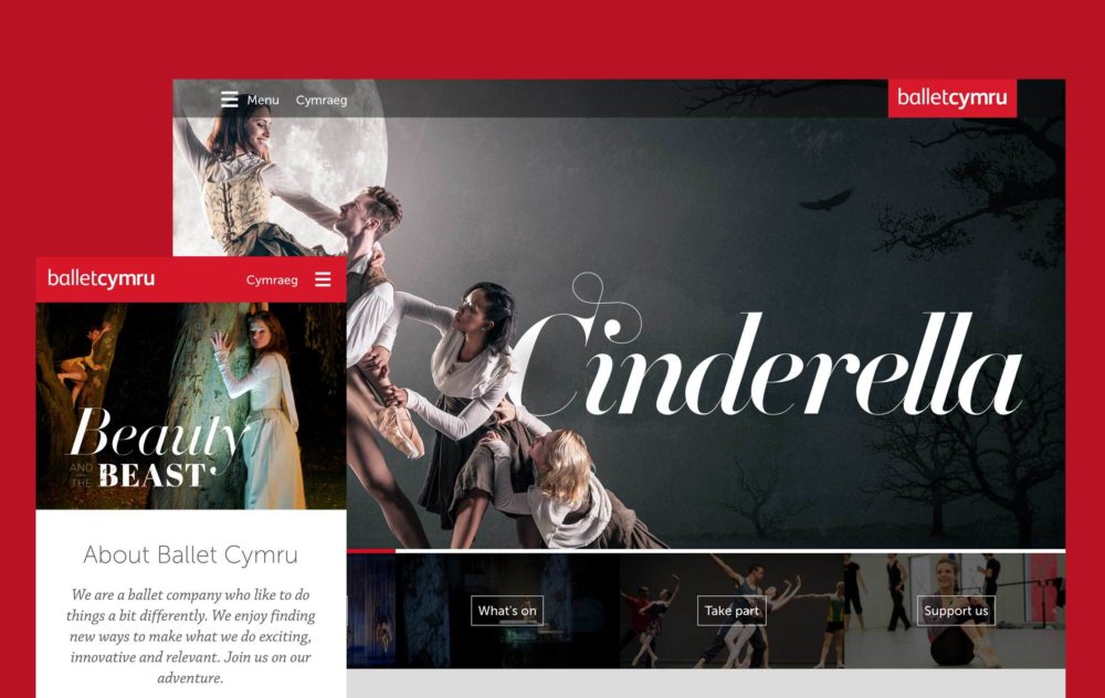 Branding and website for Ballet Cymru
